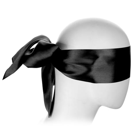 ⁨Kiotos BDSM Black Blindfold Satin Look⁩ w sklepie Wasserman.eu