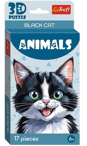 ⁨Puzzle 3D Czarny kotek TREFL⁩ w sklepie Wasserman.eu