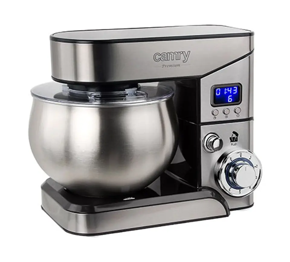 ⁨Camry Planetary Food Processor CR 4223 Number of speeds 6, 2000 W, Bowl capacity 5 L, Stainless steel, Silver⁩ w sklepie Wasserman.eu