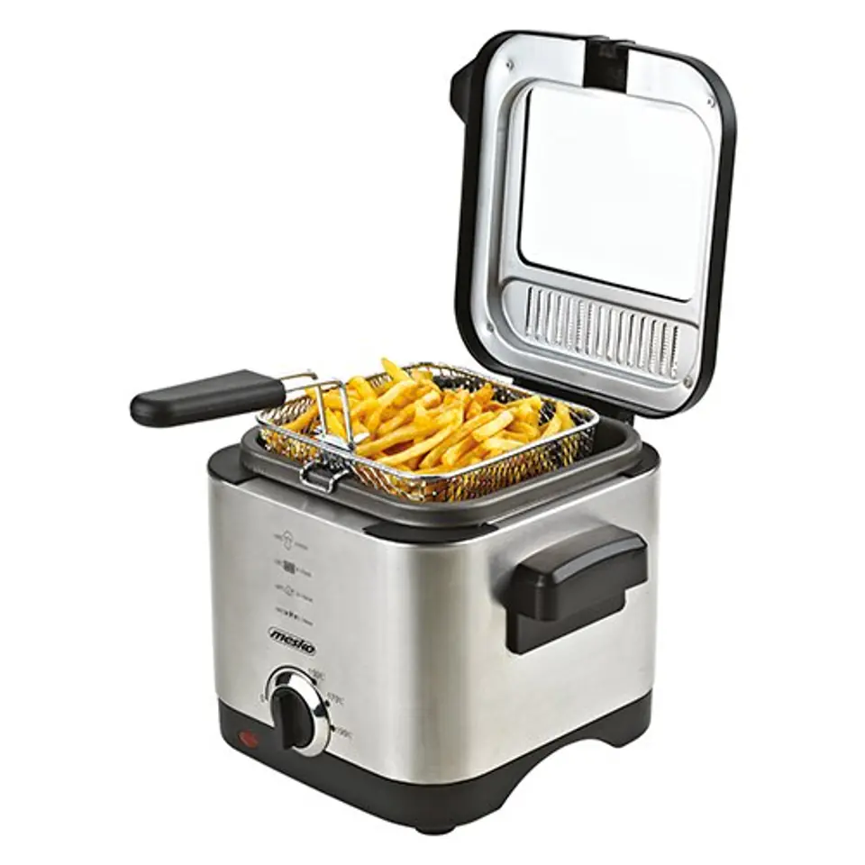 ⁨Mesko Deep Fryer MS 4910 Power 900 W, Capacity 1.5 L, Silver⁩ w sklepie Wasserman.eu