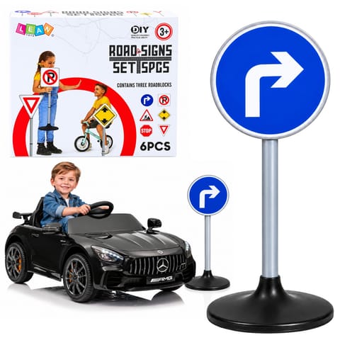 ⁨Znak Nakazu Drogowy Nakaz Jazdy w Prawo Edukacyjny Dla Dzieci 70 cm⁩ w sklepie Wasserman.eu