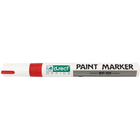 ⁨Marker D.RECT SP-101 olejowy czerwony 206003⁩ w sklepie Wasserman.eu