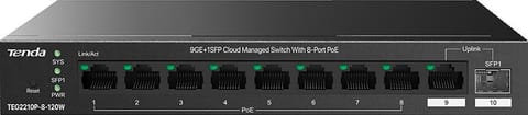 ⁨SWITCH POE TENDA TEG2210P-8-120W⁩ w sklepie Wasserman.eu