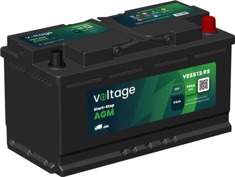 ⁨Akumulator AGM samochodowy START-STOP L5 Voltage 12 V 95 Ah 900 A VESS12-95⁩ w sklepie Wasserman.eu