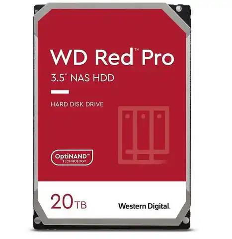 ⁨Dysk HDD WD Red Pro WD201KFGX (20 TB ; 3.5"; 512 MB; 7200 obr/min)⁩ w sklepie Wasserman.eu
