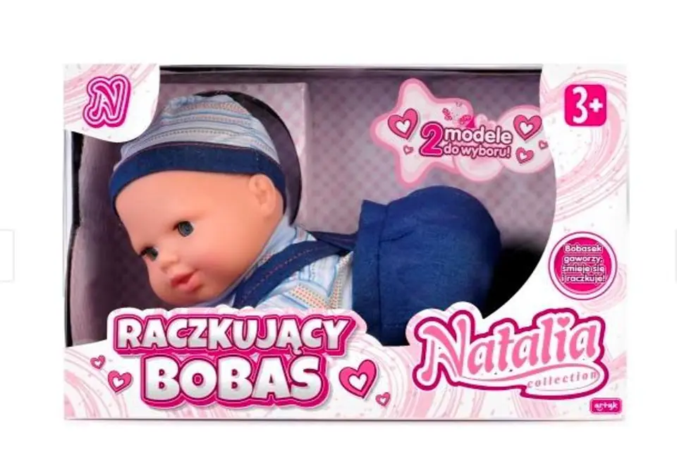 ⁨Doll Natalia baby crawling blue 32cm 121630 ARTYK price for 1 pc⁩ at Wasserman.eu