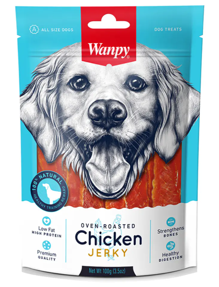 ⁨WANPY CHICKEN JERKY 100g⁩ w sklepie Wasserman.eu