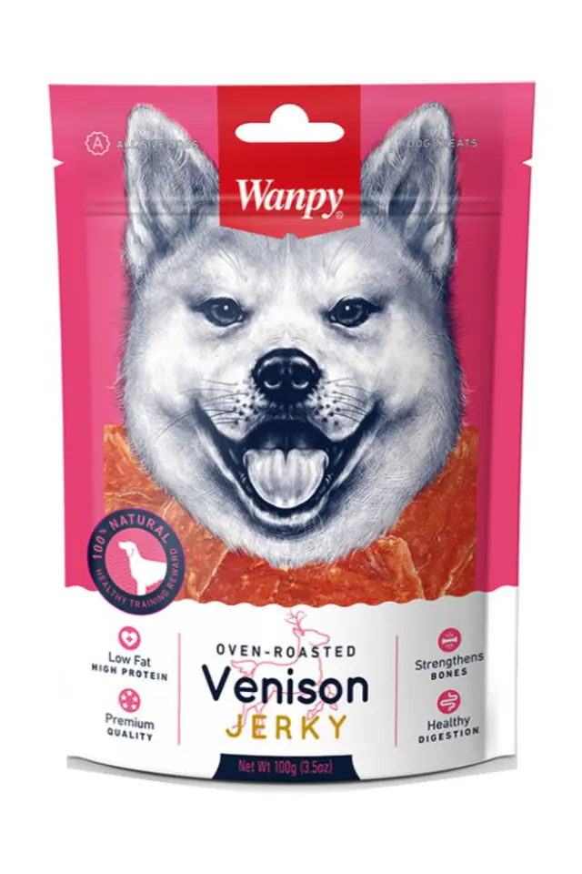 ⁨WANPY VENISON JERKY 100g⁩ w sklepie Wasserman.eu