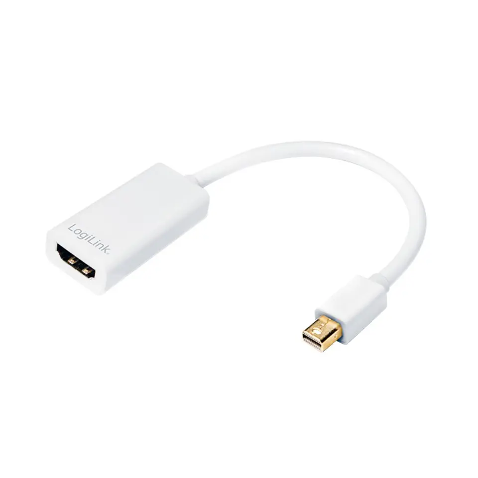 ⁨Logilink Adapter Mini DisplayPort do HDMI z Audio: HDMI A, Mini DisplayPort⁩ w sklepie Wasserman.eu