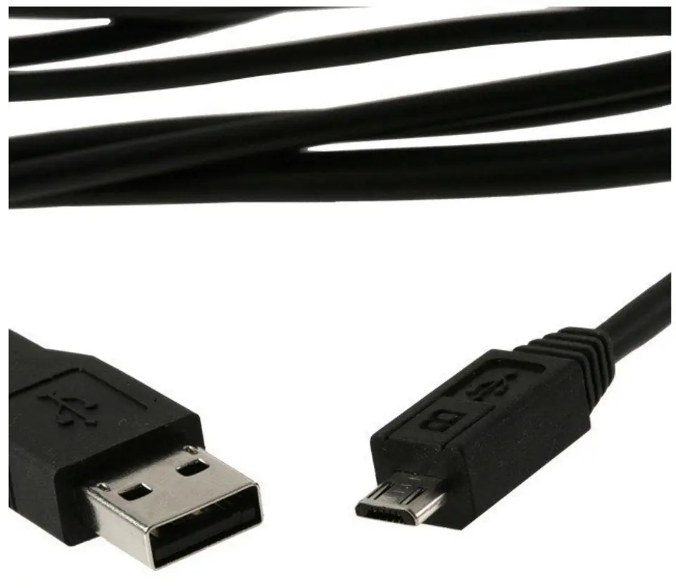 ⁨Kabel USB Logilink | Męski 5-pin Micro-USB Typ B | Męski Czarny 4-pin USB Typ A | 1,8 m | Gwarancja 24 m⁩ w sklepie Wasserman.eu