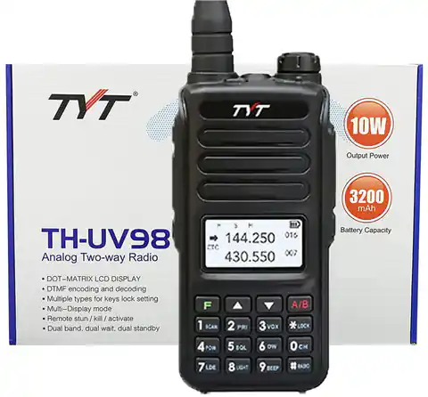 ⁨Portable radio VHF/UHF TYT TH-UV98 10W⁩ at Wasserman.eu