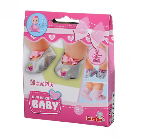 ⁨Zestaw bucików dla lalki New Born Baby⁩ w sklepie Wasserman.eu