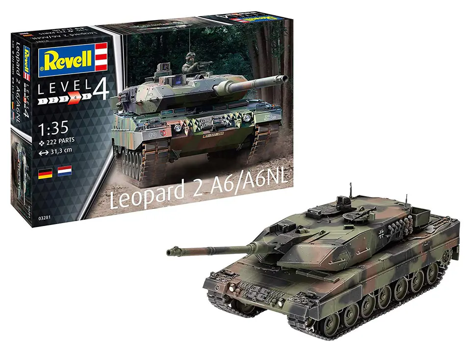 ⁨Plastic model Leopard 2A6/A6NL⁩ at Wasserman.eu