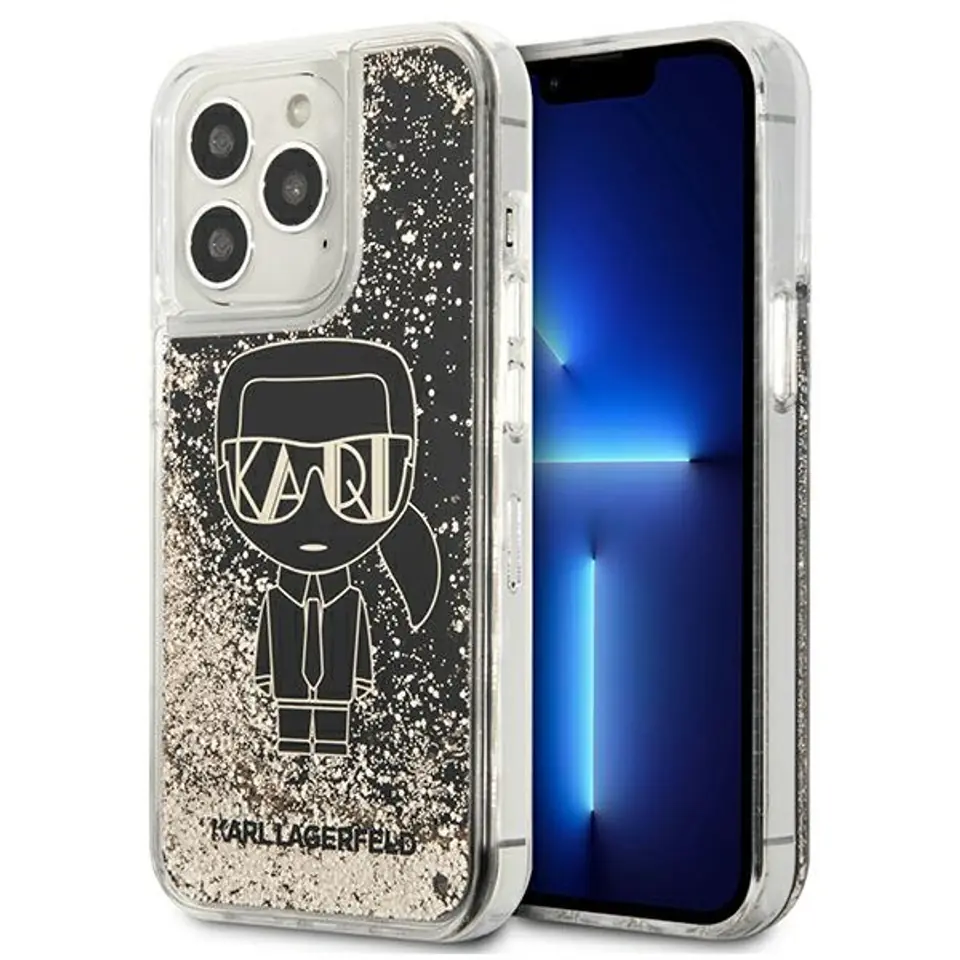 ⁨Karl Lagerfeld Liquid Glitter Gatsby - Etui iPhone 13 Pro Max⁩ w sklepie Wasserman.eu