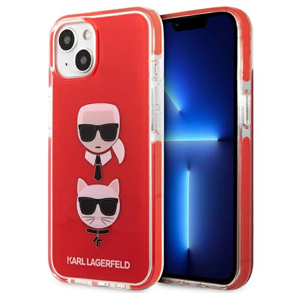 ⁨Karl Lagerfeld KLHCP13STPE2TR iPhone 13 mini 5,4" hardcase red/red Karl&Choupette Head⁩ at Wasserman.eu