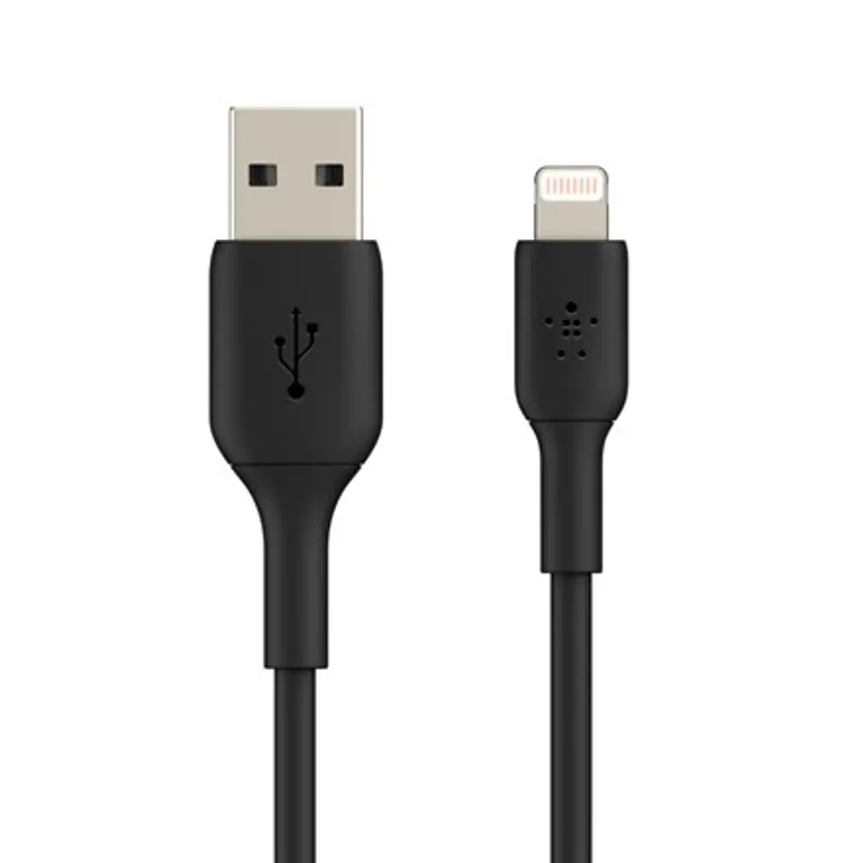 ⁨Belkin BOOST CHARGE Lightning to USB-A Cable Black, 0.15 m⁩ w sklepie Wasserman.eu