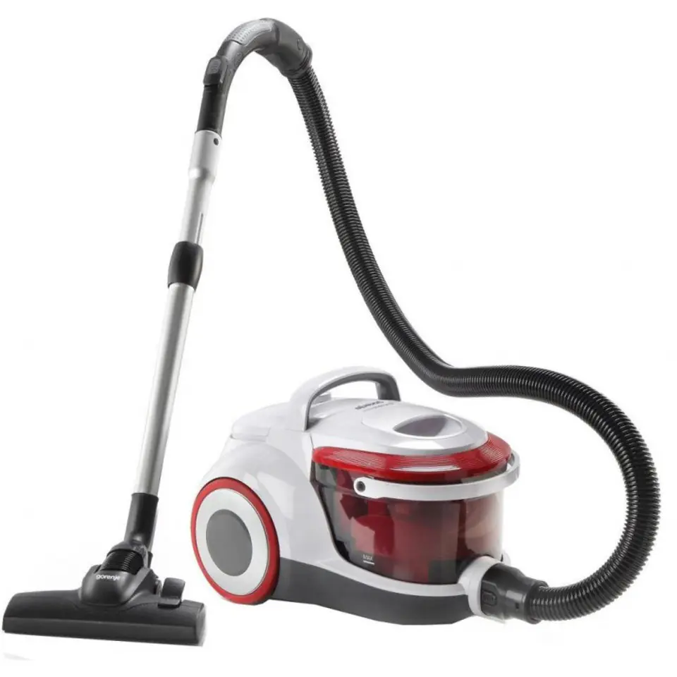 ⁨Gorenje Vacuum cleaner VCEB01GAWWF With water filtration system, Wet suction, Power 800 W, Dust capacity 3 L, White/Red⁩ at Wasserman.eu
