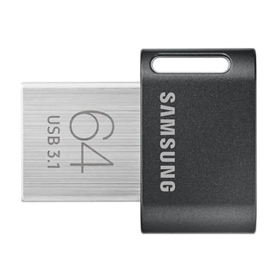 ⁨Samsung FIT Plus MUF-64AB/APC 64 GB, USB 3.1, czarny/srebrny⁩ w sklepie Wasserman.eu