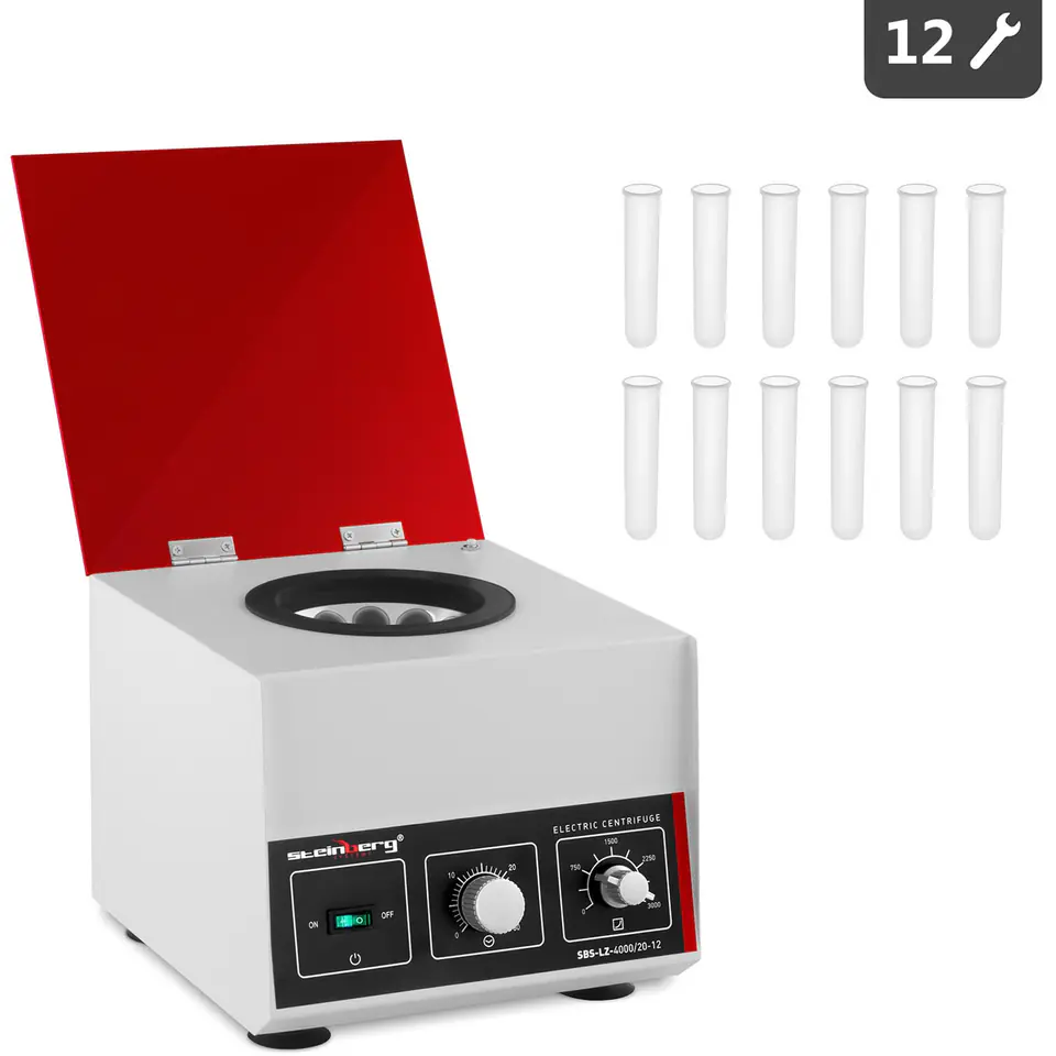 ⁨Professional Plasma Laboratory Centrifuge For 12 Tubes 20ml 180W SBS-LZ-4000/20-12⁩ at Wasserman.eu