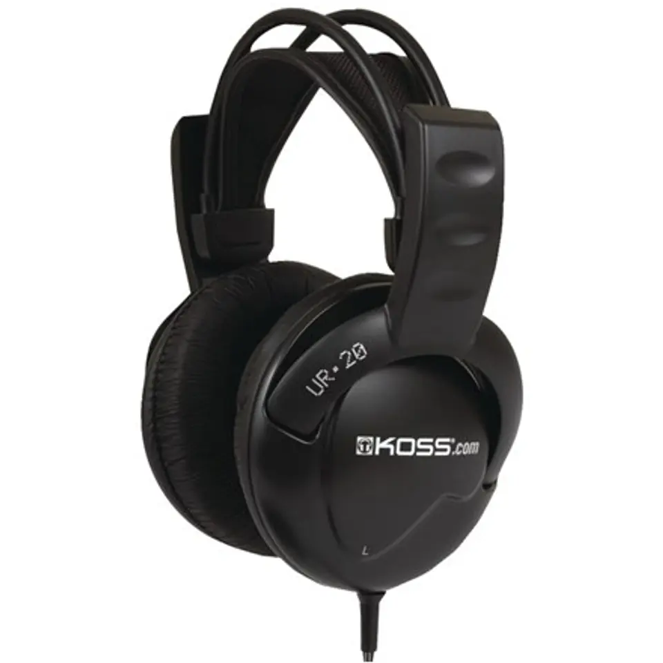 ⁨Koss Headphones DJ Style UR20 Headband/On-Ear, 3.5mm (1/8 inch), Black, Noice canceling,⁩ at Wasserman.eu