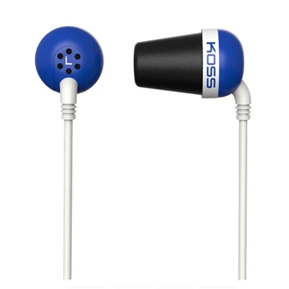 ⁨Koss Plug In-ear, 3.5 mm, Blue, Noice canceling,⁩ at Wasserman.eu