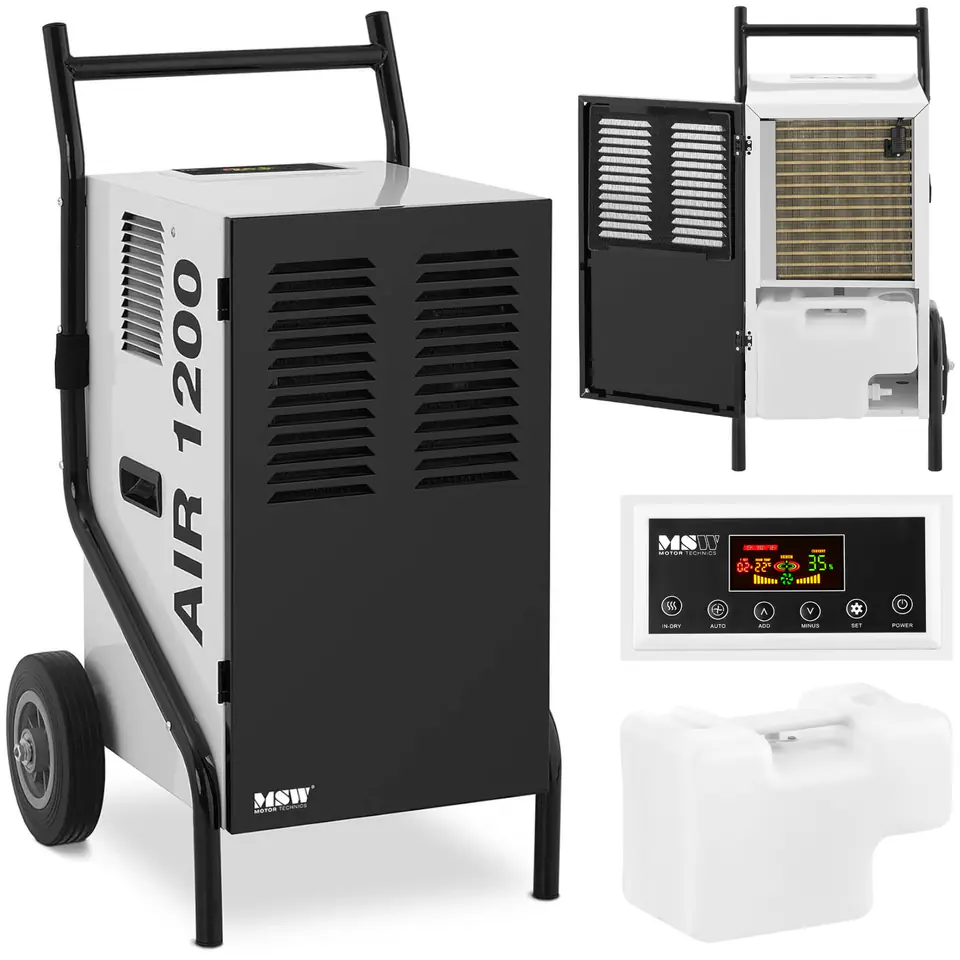 ⁨Dehumidifier industrial construction moisture absorber 50 l/24 h to 80 m2⁩ at Wasserman.eu