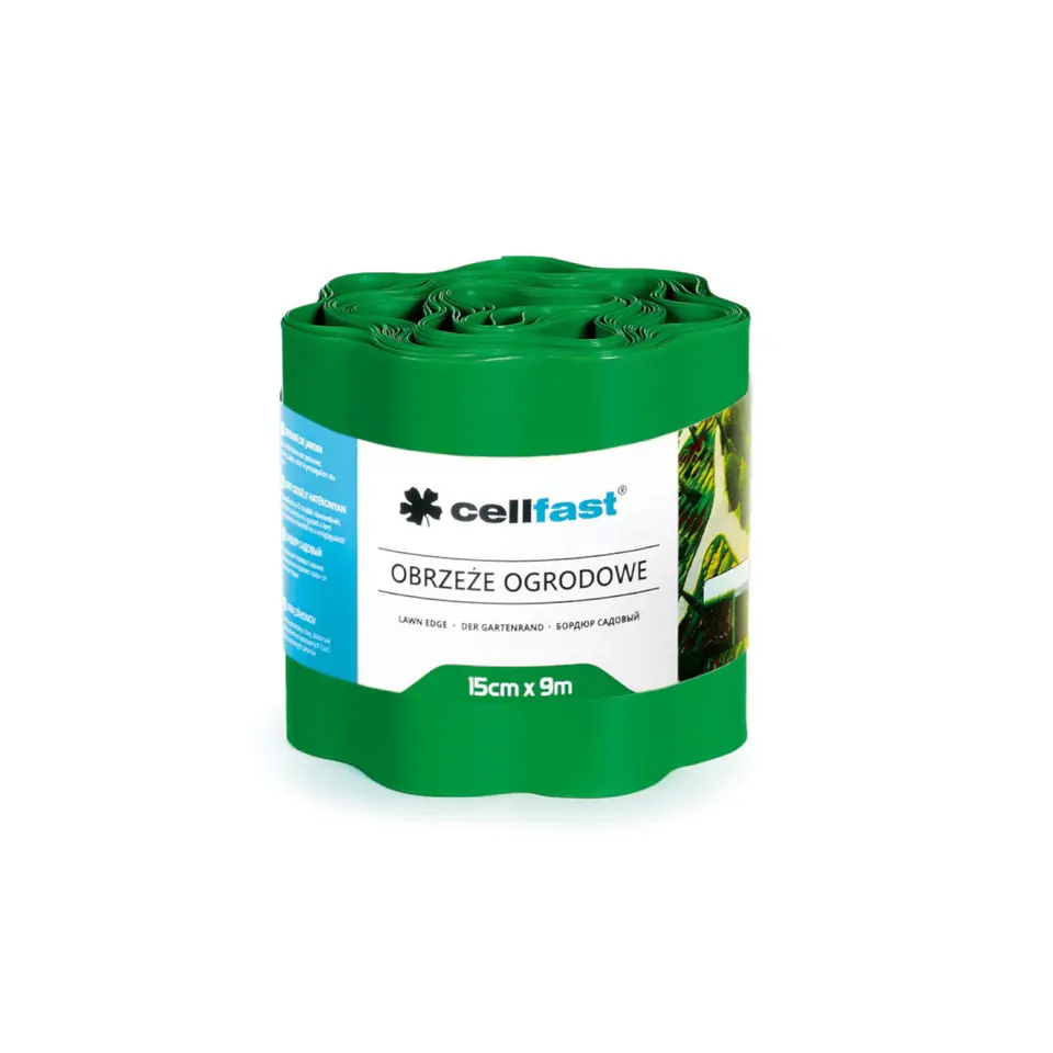 ⁨Obrzeże ogrodowe faliste 15cm x 9m Cellfast zielone⁩ w sklepie Wasserman.eu