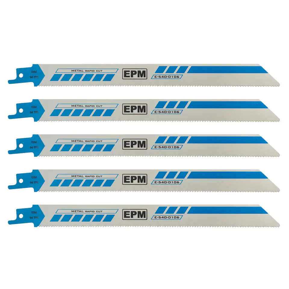 ⁨SABER SAW BLADE 225MM 14TPI METAL S1122B 5 PCS⁩ at Wasserman.eu