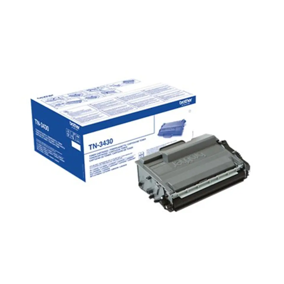 ⁨Brother TN-3430 Toner Cartridge, Black⁩ w sklepie Wasserman.eu