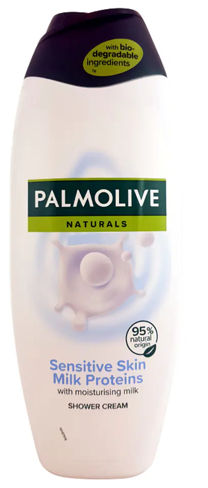 ⁨Palmolive Naturals Sensitive Skin Shower Gel Milk Proteins 500ml⁩ at Wasserman.eu