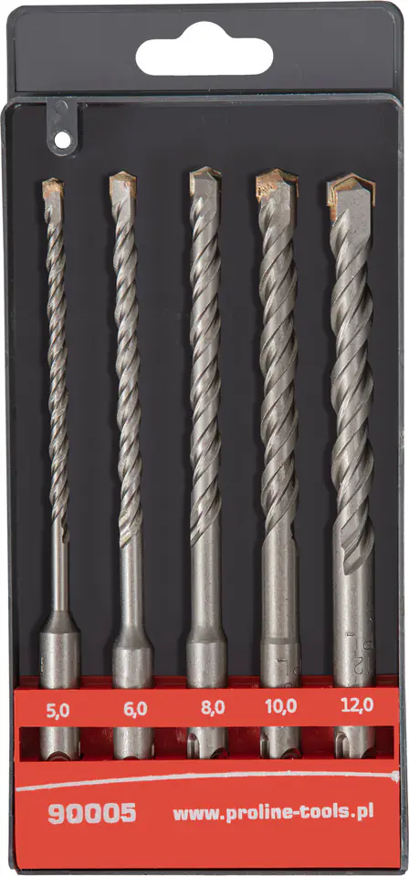 ⁨5 PCS, MASONRY DRILLS SDS PLUS ( 5,6,8,10,12*160 ) PROLINE⁩ at Wasserman.eu