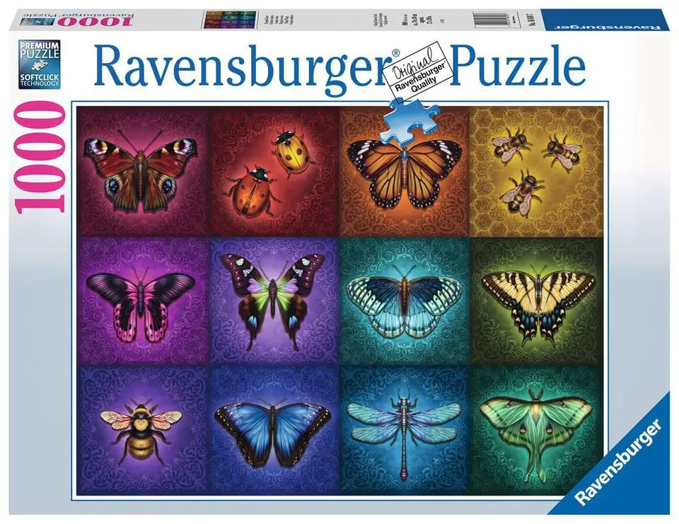 ⁨Puzzle 2D 1000 elements: Beautiful winged insects⁩ at Wasserman.eu