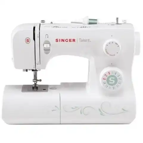 ⁨Sewing machine Singer Talent SMC 3321 White, Number of stitches 21, Number of buttonholes 1, Automatic threading⁩ w sklepie Wasserman.eu
