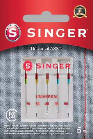 ⁨Singer Universal Needle ASST 5PK for Woven Fabrics⁩ at Wasserman.eu