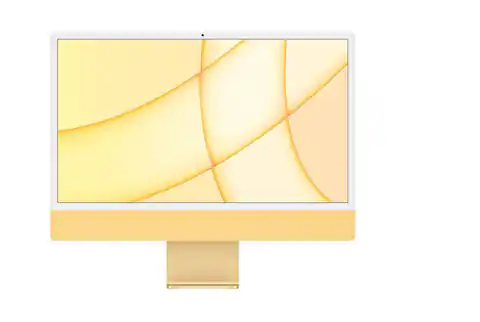 ⁨iMac 24 Retina 4.5K display: Apple M1 chip 8 core CPU and 8 core GPU, 256GB - Yellow⁩ at Wasserman.eu