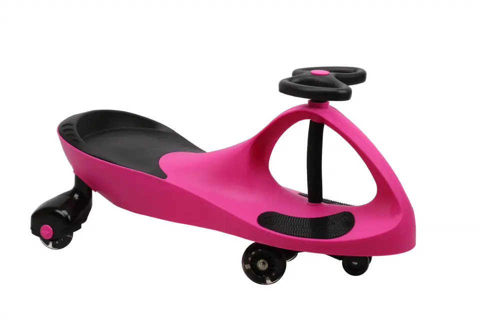 Jeździk Grawitacyjny Swing Car model 8097 Kauczukowe Koła LED róż-czarny w sklepie Wasserman.eu