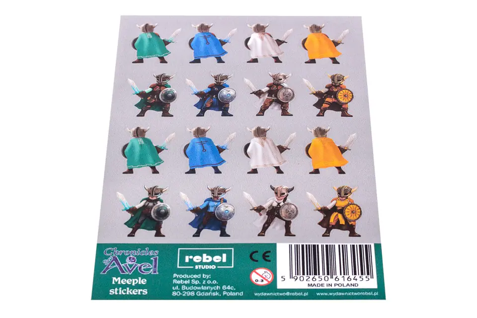 ⁨Addition Chronicles of Avel Castle: Meeple Stickers⁩ at Wasserman.eu