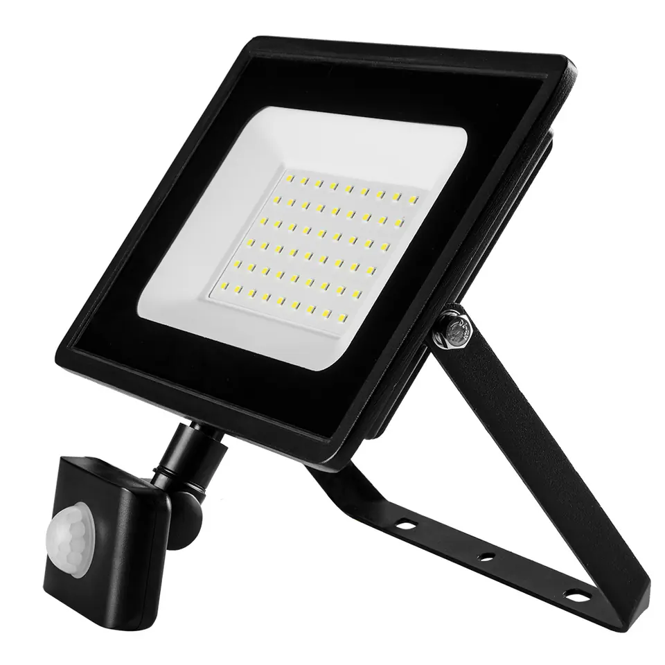 ⁨Reflector with motion sensor SMD 50W 4000 lm 230V⁩ at Wasserman.eu