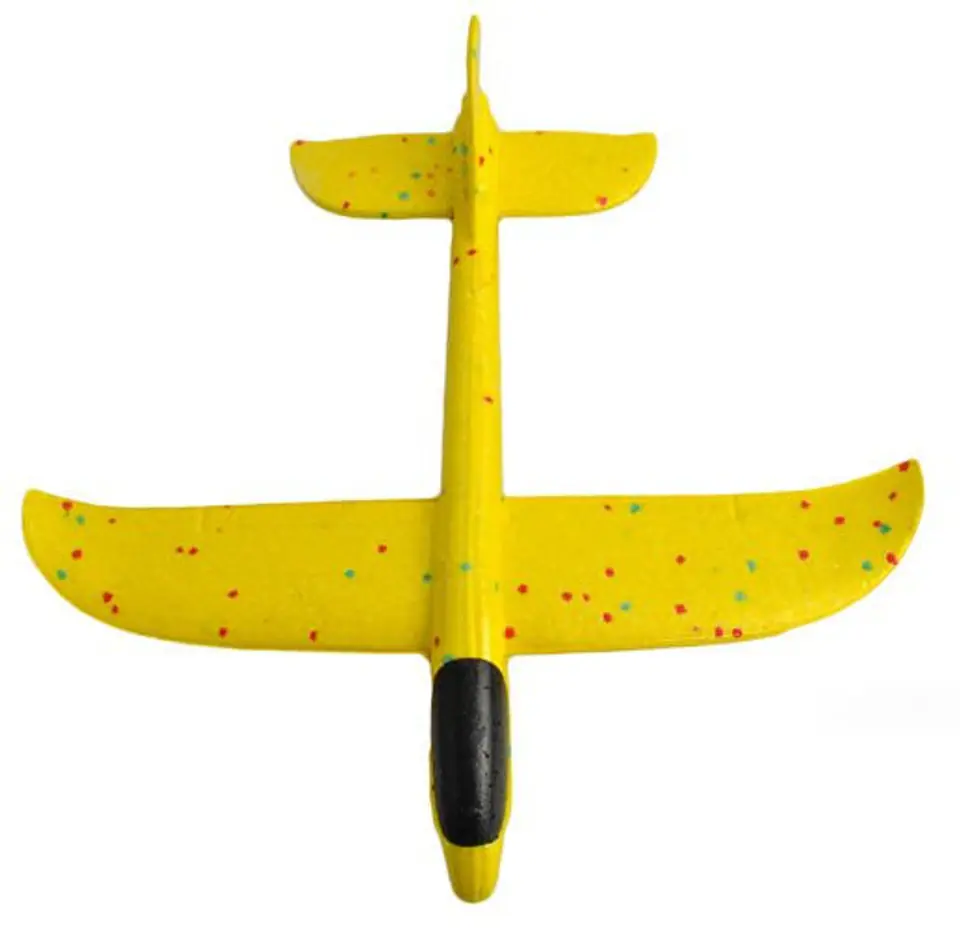 Segelflugzeug mit zwei Flugmodi (Spannweite 480mm) - gelb im Wasserman.eu