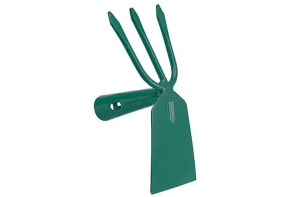 ⁨Straight hoe with 3-tooth forks (without handle)⁩ at Wasserman.eu