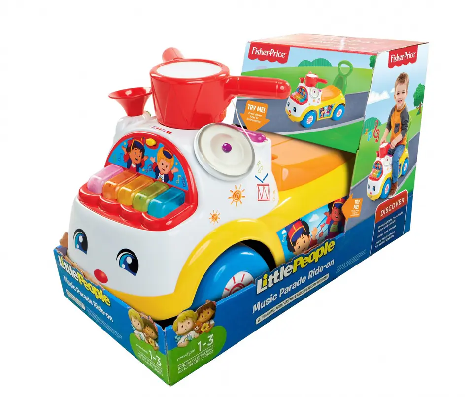 ⁨Ride On Fisher Price Musical Parade yellow⁩ at Wasserman.eu