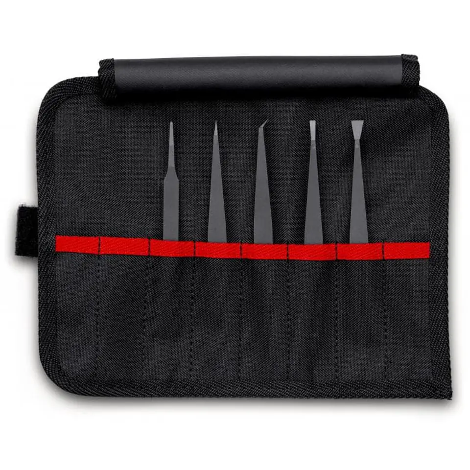 ⁨SET OF ESD PLASTIC TWEEZERS, 5PCS⁩ at Wasserman.eu