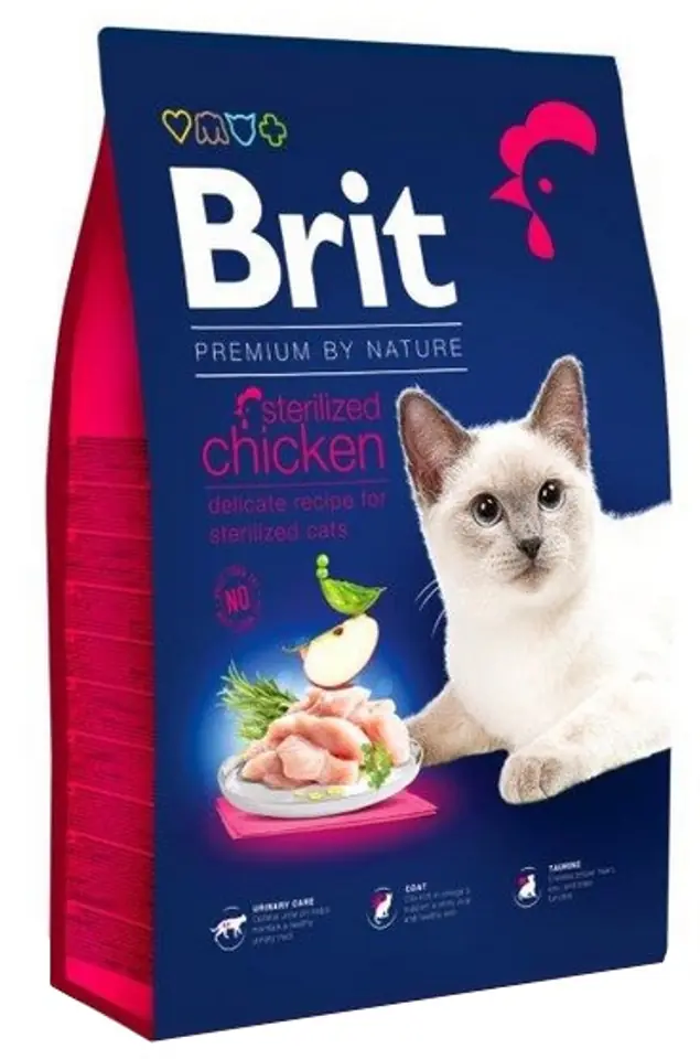 ⁨Brit Premium By Nature Cat Sterilized Chicken 8kg⁩ w sklepie Wasserman.eu