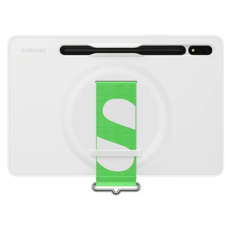 ⁨Case Samsung EF-GX700CW Tab S8 white/white Strap Cover⁩ at Wasserman.eu