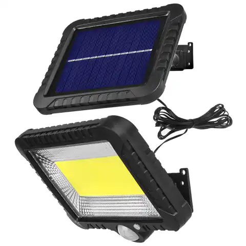 ⁨Solarny naświetlacz LED z czujnikiem ruchu Maclean, IP44, 5W, 400lm, 6000K, akumulator litowy 1300 mAh, 5,5V DC  MCE438⁩ w sklepie Wasserman.eu