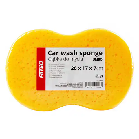 ⁨Gąbka do mycia samochodu jumbo 26 x 17 x 7 cm amio-02664⁩ w sklepie Wasserman.eu