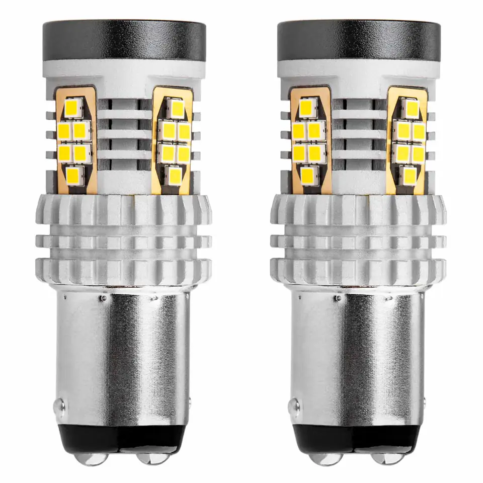 ⁨Led bulbs canbus 3020 24smd 1157 bay15d p21/5w white⁩ at Wasserman.eu