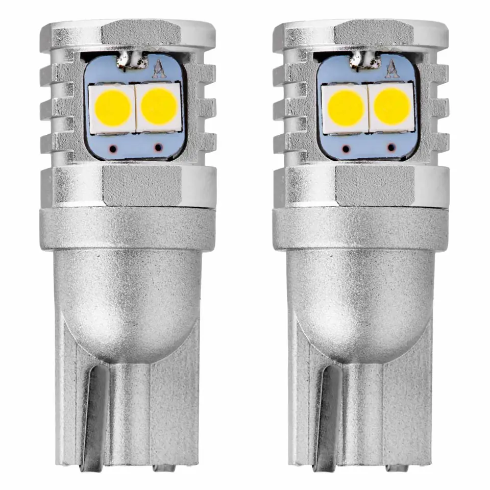 ⁨Żarówki led canbus 3030 6smd t10 w5w w10w white 12v 24v amio-02801⁩ w sklepie Wasserman.eu