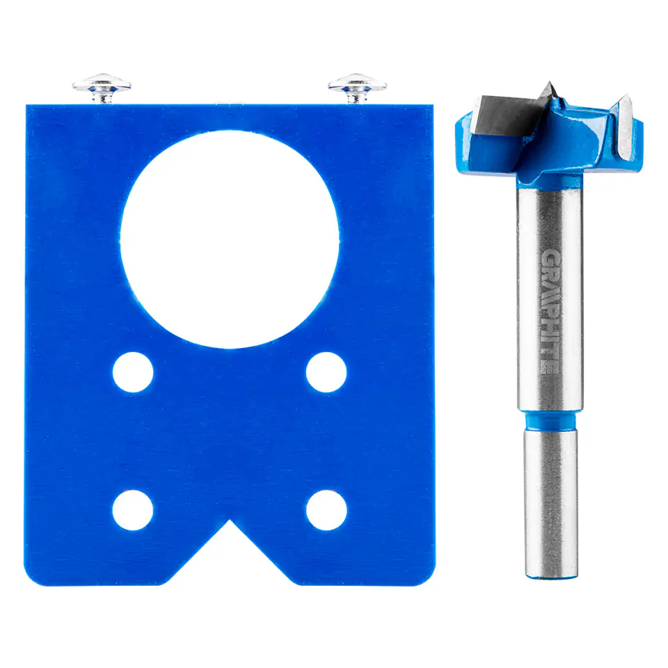 ⁨Hinge mounting kit, template + drill bit 35 mm⁩ at Wasserman.eu