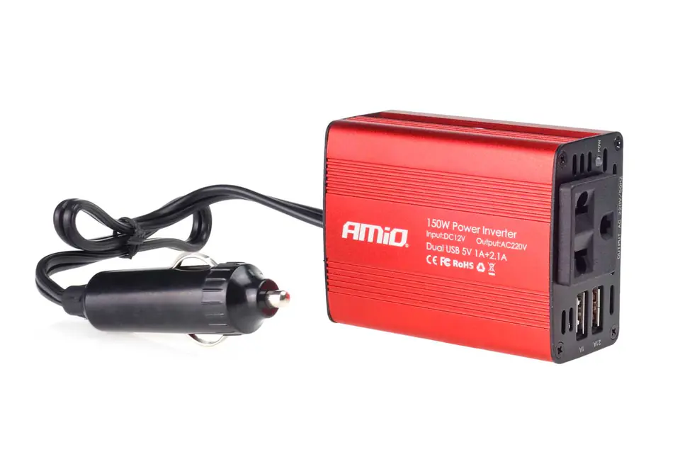 Voltage converter 12v/230v 150w/300w 2xusb pi01 at Wasserman.eu